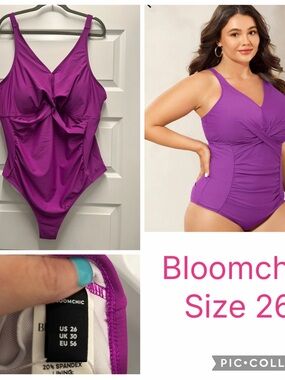 BloomChic Purple One-Piece Swimsuit